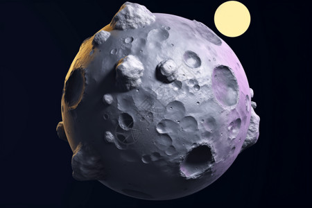 月亮3d渲染图形背景图片