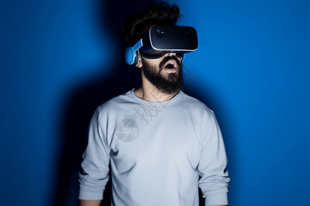 VR游戏体验vr护目镜背景
