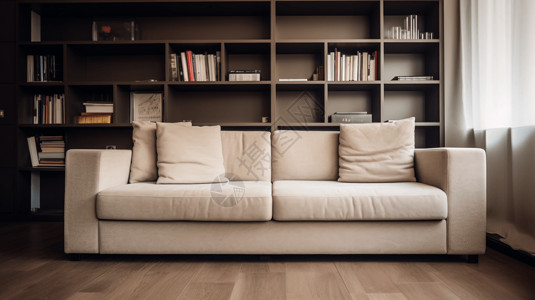 柔软沙发简单的米色沙发设计图片