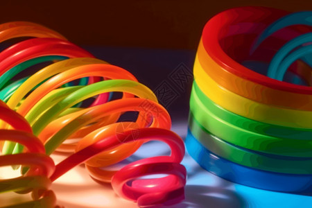 彩虹玩具背景图片