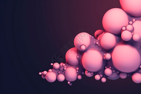 液体粉色球背景图片