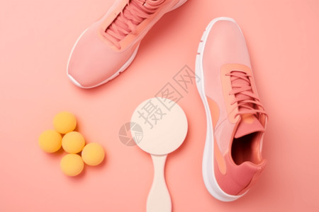 彩色鞋子粉色的运动鞋背景