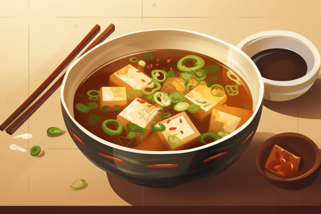 中国酸辣汤背景图片
