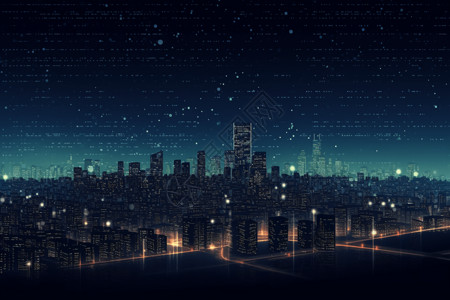 数字城市科技背景图片
