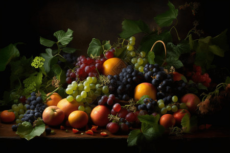 水果和蔬菜静物图片