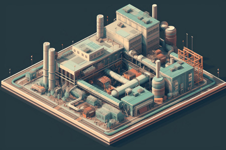 现代化生产货物的工厂图片