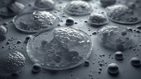 干细胞3D设计图高清图片