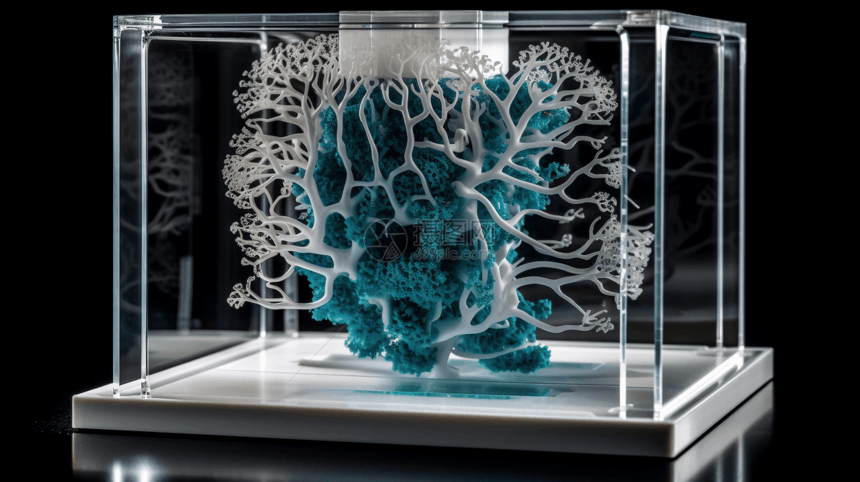生物制造3D渲染图图片