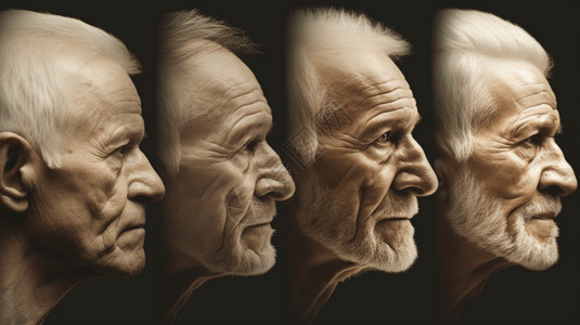 衰老过程图背景图片