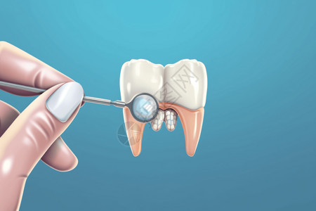 牙医的创意平面插图图片