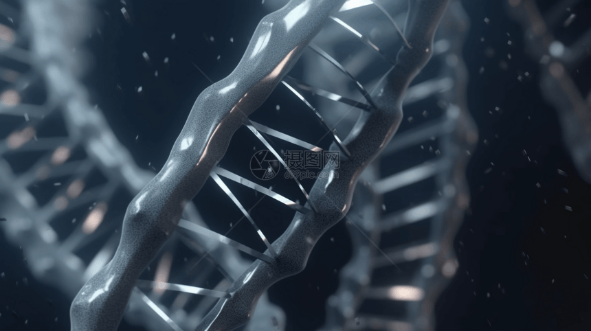 DNA双螺旋渲染图图片