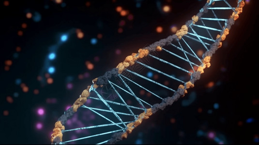 DNA复制3D渲染图高清图片