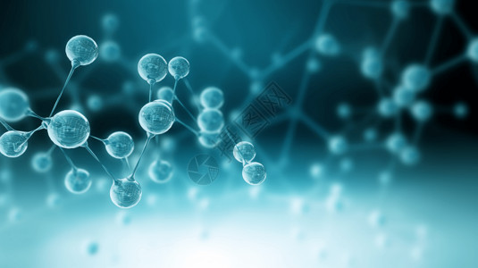 科研分子结构背景图片