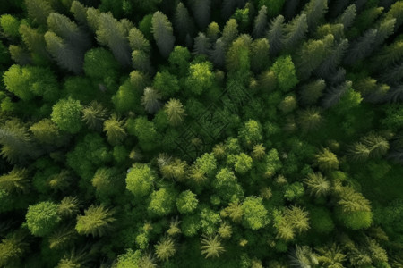 绿色森林树木背景图片