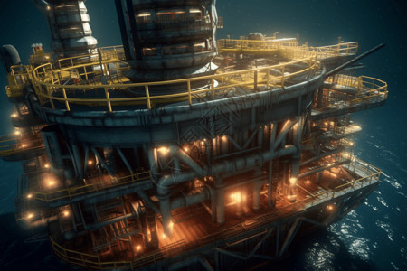 石油钻井机器背景图片