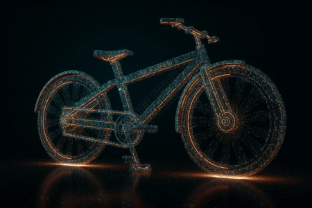 未来科技感自行车背景图片