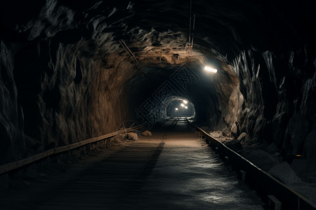 大型煤矿隧道图片