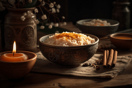 碗中的米饭图片