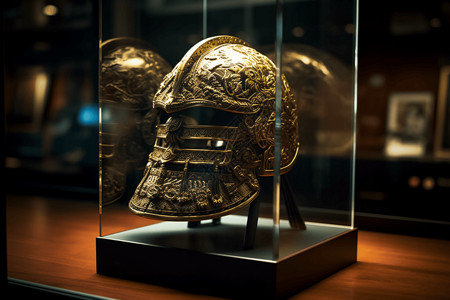 战争艺术素材武士头盔的背景