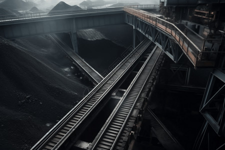 煤炭输送机系统图片