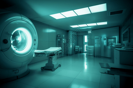 放射治疗核磁共振扫描高清图片