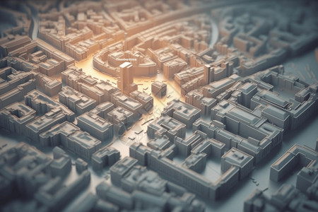 城市建筑的模型背景图片