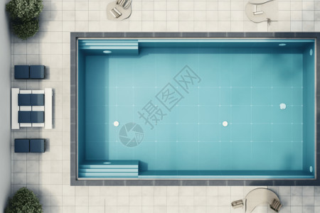 游泳池3D设计图图片