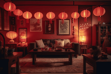 中式家装背景图片