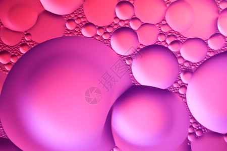 彩色唯美泡泡粉色气泡特写设计图片