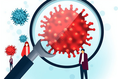 防止细菌保护身体防止病毒入侵插画