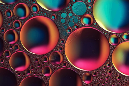 彩色质感气泡图片