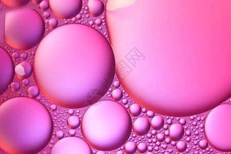 质感粉色气泡图片