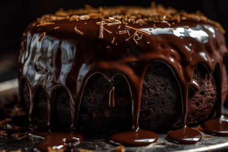 满满巧克力蛋糕图片
