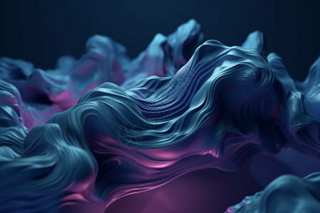 优雅的抽象3D流体背景背景图片