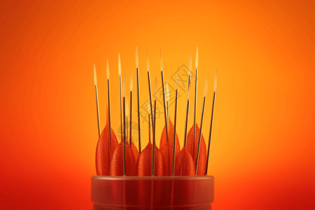 筷子桶中医针灸针3D设计图设计图片