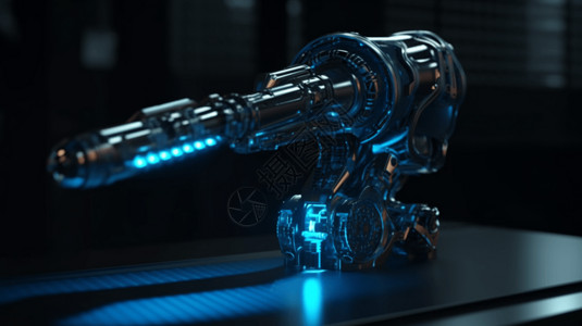创意金属机械臂3D设计背景图片