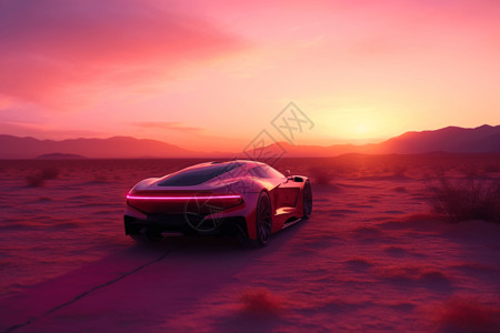 未来主义汽车3D设计图图片