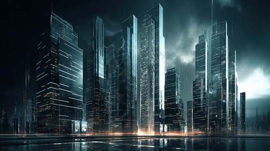 未来城市设计图背景图片