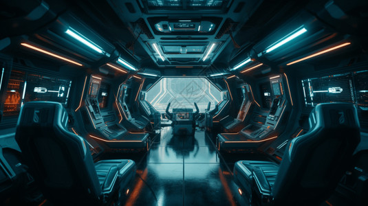 公交车座位宇宙内部渲染图设计图片