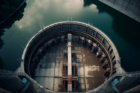 水电站大坝大坝中的抽水蓄能系统设计设计图片