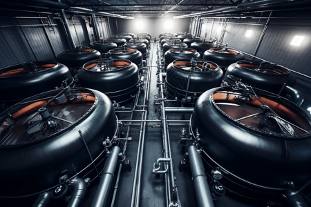 储水箱储热系统工厂设计图设计图片