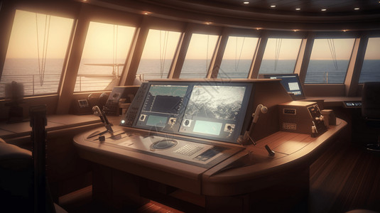 航向游艇导航系统设备图背景