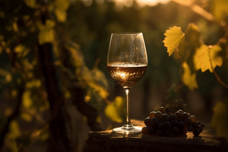 葡萄园的葡萄酒图片