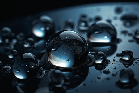 高清气泡素材高清的水滴背景