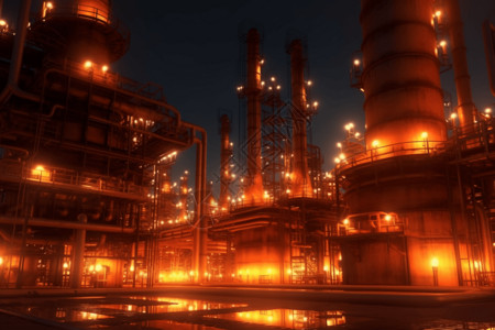 能源塔炼油厂的外观设计图片