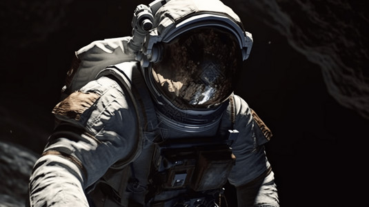 宇航员模拟飞行背景图片