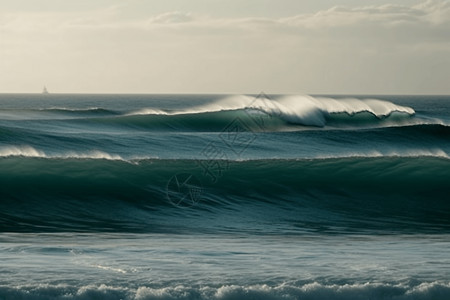 巨浪的海面背景图片