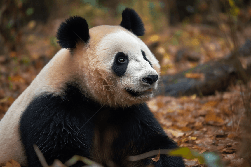 俏皮的大熊猫图片