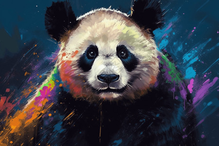 可爱俏皮的大熊猫背景图片