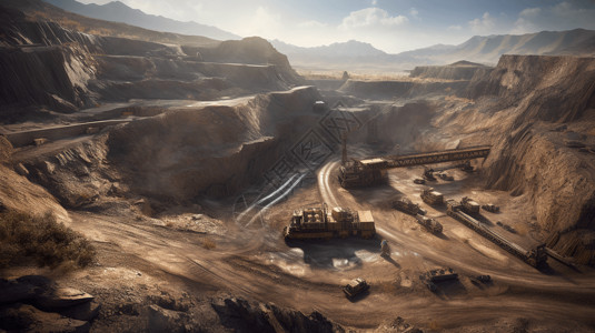 露天矿大型采矿卡车运输资源设计图片